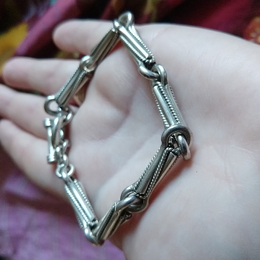 Sterling silver 925 toggle bracelet mexico